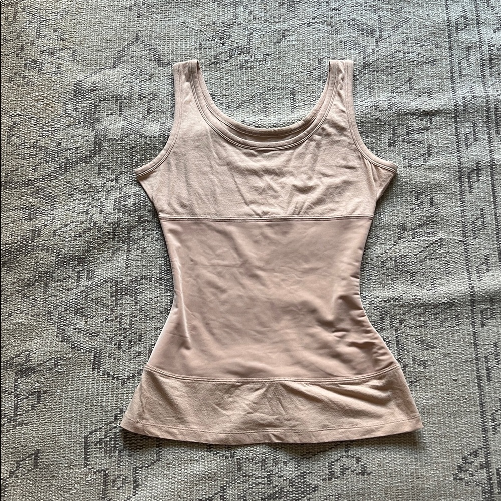 Beige Sleeveless Top